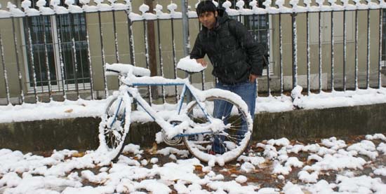 बिश्व साईकलयात्री दाहाल बेल्जियममा