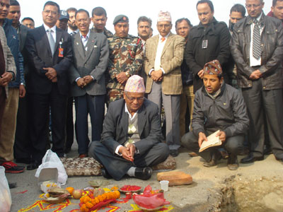 त्रिभुवन अन्तर्राष्ट्रिय विमानस्थलको हाताभित्र निर्माण