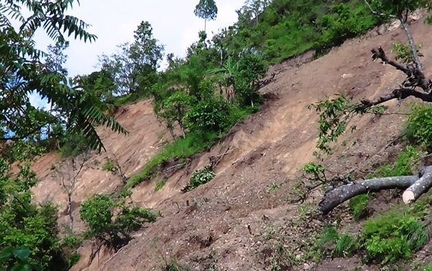 ऐना पहरामा पहिरो : बाटो अझै एकतर्फी, सुख्खा पहिरो खसेकाले समस्या