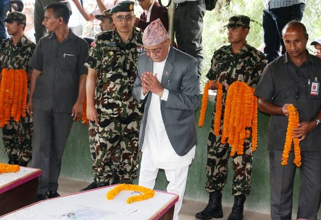 श्रद्धाञ्जलि दिँदै प्रधानमन्त्री