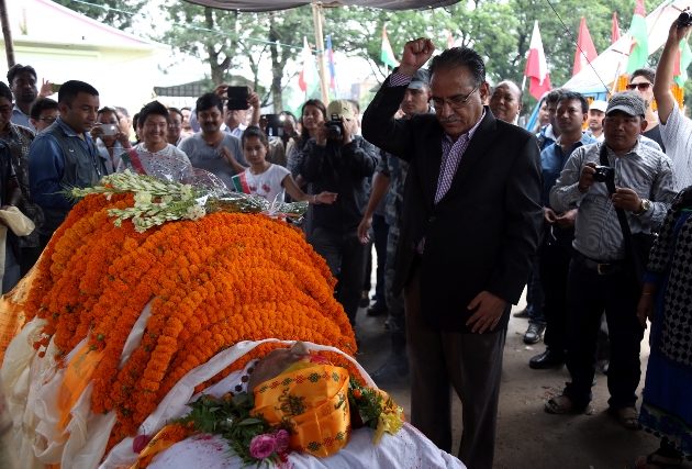 पूर्वमन्त्री मानन्धरको अन्त्येष्टि