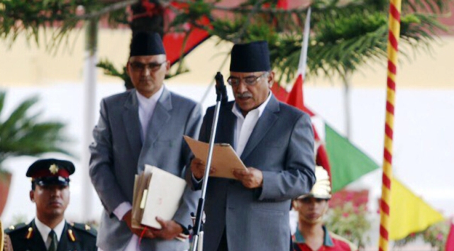 Prachand-Taking-Oath