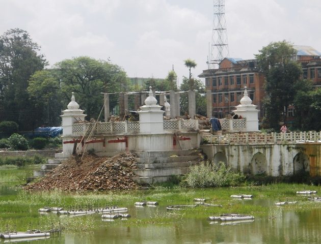 रानीपोखरी पुनःनिर्माणमा रोक