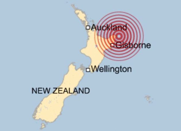 न्युजिल्यान्डमा ७.१ म्याग्नेच्युटको शक्तिशाली भूकम्प