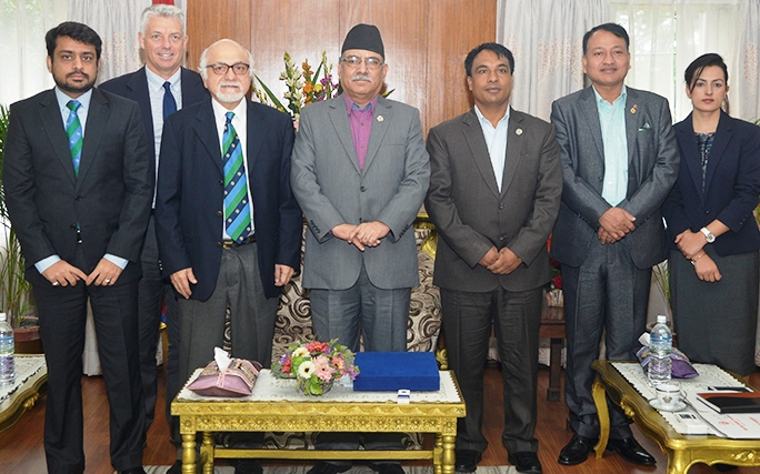 Pm-Prachanda-with-Icc-ceo-David-Richardson