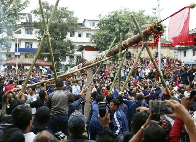 देवराज इन्द्रको पूजा–आराधना गरी इन्द्रजात्रा मनाइँदै