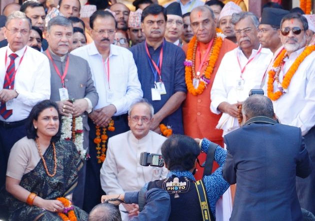 पशुपति क्षेत्रमा घाटको पुनःनिर्माणमा सहयोग गर्ने राष्ट्रपति मुखर्जीको इच्छा