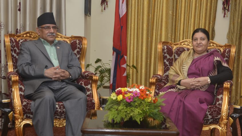 pm-prachanda-with-president-bidhya-devi-bhandari