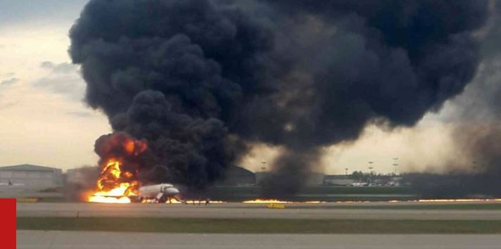 रुसी विमान आगलागीः कम्तिमा ४१ जनाको मृत्यु