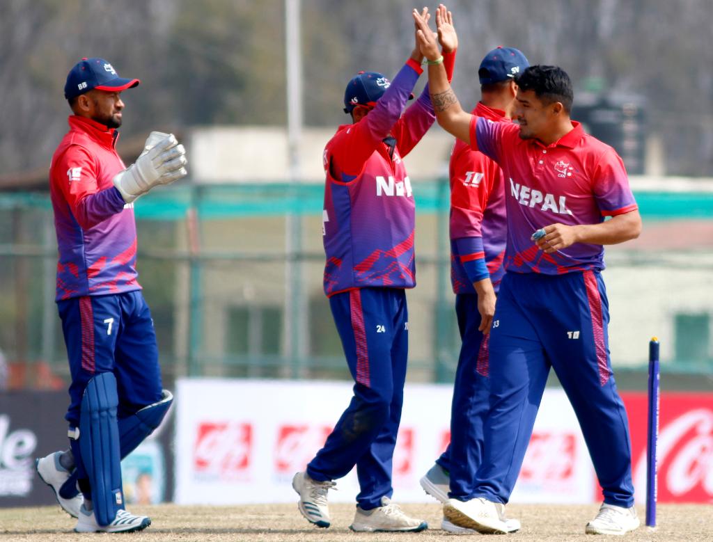 नेपाली क्रिकेट टोली अमेरिका प्रस्थान