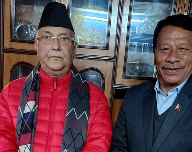 केपी ओलीलाई भेट्न प्रकाशमान सिंह बालकोटमा