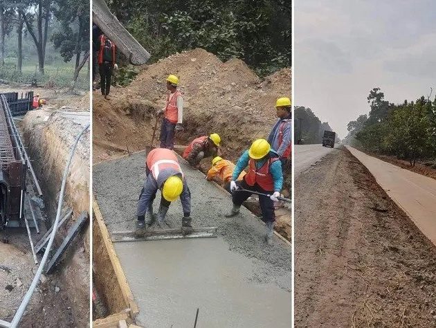 नारायणगढ-बुटवल सडक निर्माणको काम तीव्र गतिमा