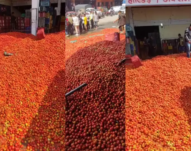 कालीमाटी तरकारी बजारमा गोलभेँडा फ्याँकियो