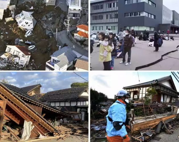 इशिकावा भूकम्पमा ज्यान गुमाउनेको संख्या २१३ पुग्यो