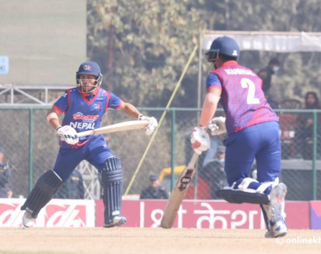 विश्वकप क्रिकेट लिग २ : नेपाल नामिबियासँग ४ विकेटले पराजित