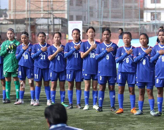 साफ यू-१६ महिला च्याम्पियनसिप : नेपाल र भारतबीच खेल हुँदै