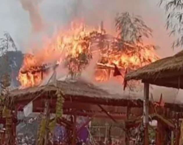 शंखमुलमा आगलागी, निभाउने प्रयास जारी