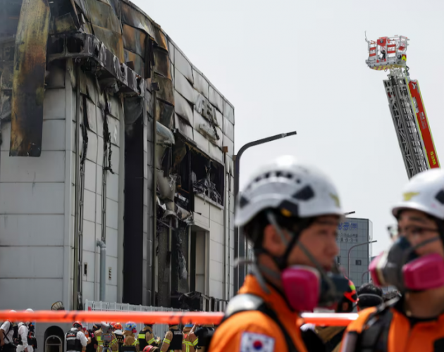 दक्षिण कोरियामा ब्याट्री कारखानामा विस्फोट, २२ जनाको मृत्यु