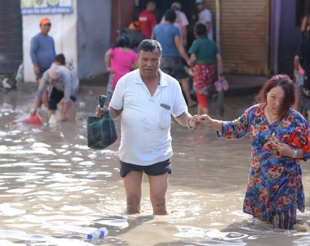 बाढीले जलमग्न काठमाडौं उपत्यकाका बस्ती (तस्बिरहरु)