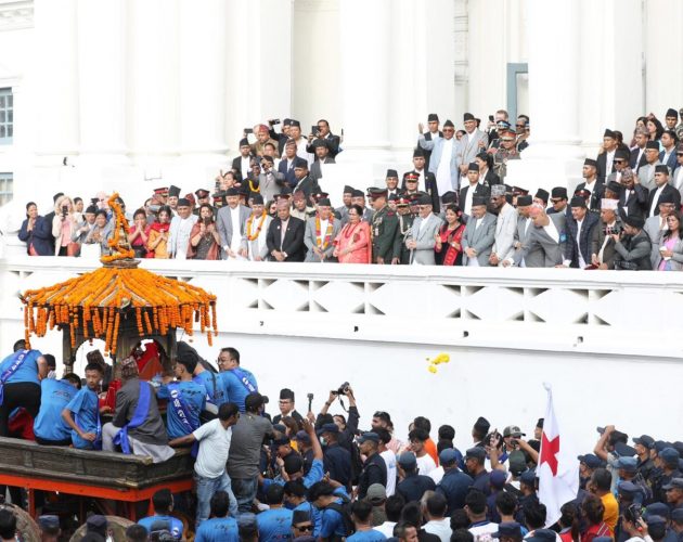 वसन्तपुरमा इन्द्रजात्राको उल्लास : पुगे राष्ट्रपति, प्रधानमन्त्रीसहित उच्च पदस्थ